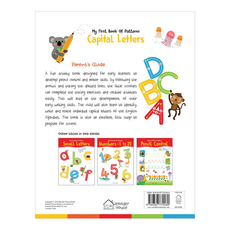My First Book of Patterns: Capital Letters – Write and Practice Line Patterns and Capital Letters A to Z | Pre-Writing and Alphabet Tracing Workbook for Kids Ages 3–5 | 2+ Hours of Early Writing Fun - Retail Maharaj