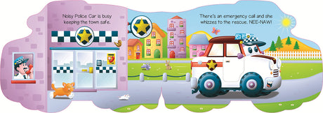 Noisy Police Car (Die-Cut Shaped Vehicles) - Retail Maharaj