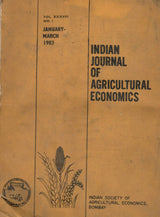 Indian Journal Of Agricultural Economics - Vol. XXXVIII , Nos. 1 to 4 ( January-March 1983 to October-December 1983 ) ( Set Of 4 Books )
