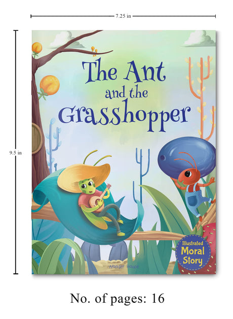 The Ant and the Grasshopper - Illustrated Moral Story for Children - Retail Maharaj