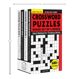 Crossword Puzzles Boxed Set (Set of 4 Books): Fun Word Games to Boost Vocabulary & Spelling | Ages 7–12 | 200+ Brain-Teasing Puzzles for Kids - Retail Maharaj