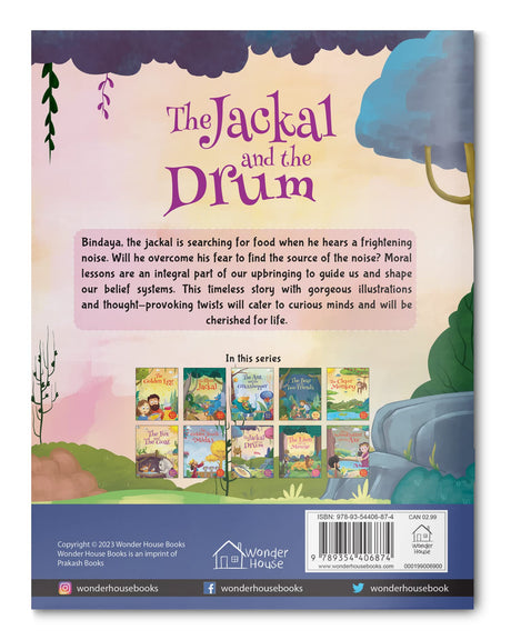 The Jackal and the Drum - Illustrated Moral Story for Children - Retail Maharaj
