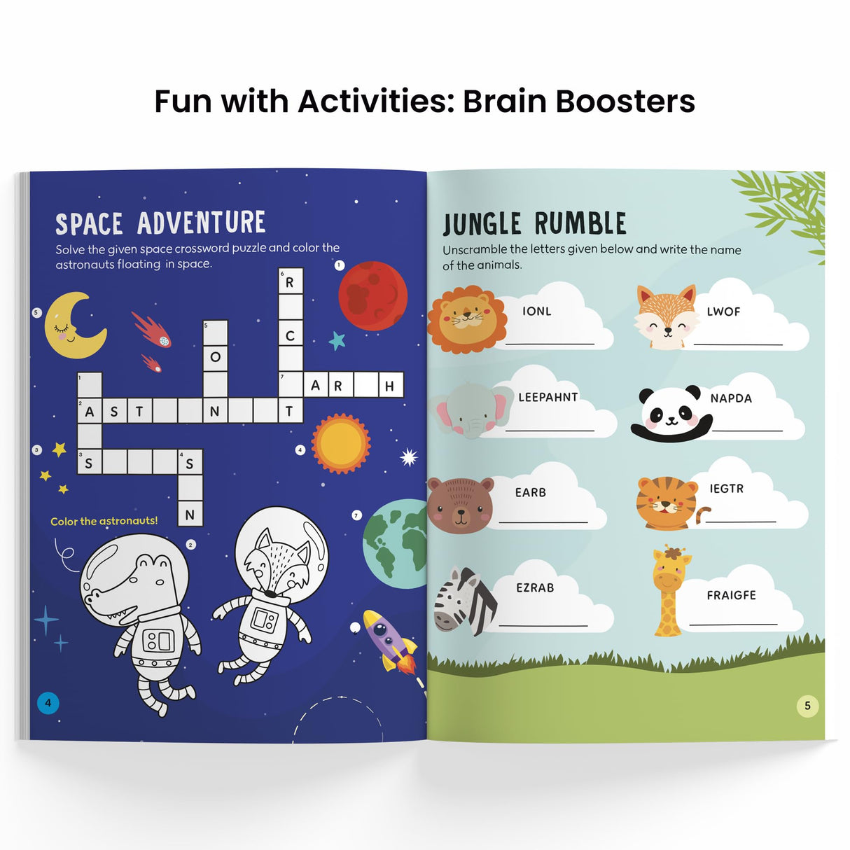 Fun with Activities Pack (4 Books): Mazes, Spot the Differences, Brain Booster & Coloring | Fun, Educational & Interactive Activity Workbook Set for ... Learning Series] (Fun with Activities Series) - Retail Maharaj