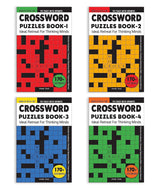 Crossword Puzzles Boxed Set (Set of 4 Books): Fun Word Games to Boost Vocabulary & Spelling | Ages 7–12 | 200+ Brain-Teasing Puzzles for Kids - Retail Maharaj