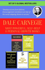 Dale Carnegie Books In English, 4 Best Selling Self Help & Personal Growth Books Set, How To Win Friends And Influence People, English Speaking Course Books & Many More Powerful Books Of Dale Carnegie - Retail Maharaj
