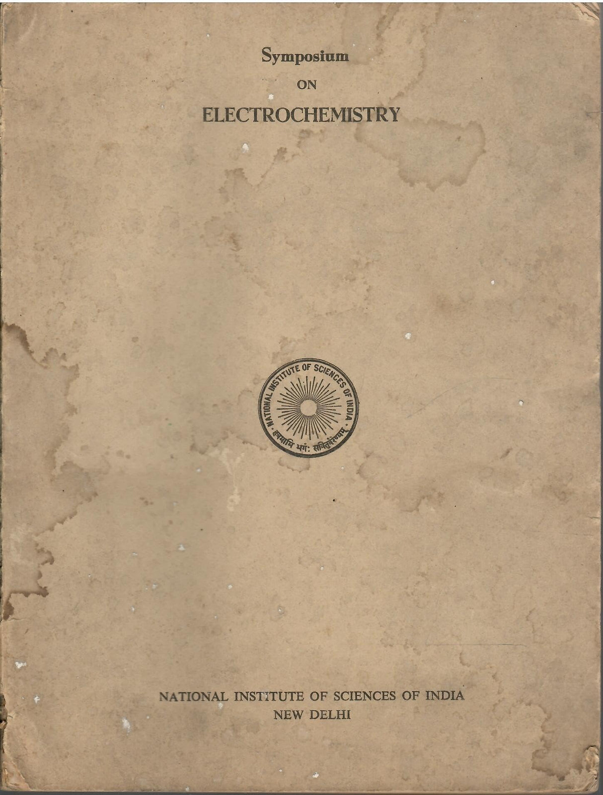 Symposium On Electrochemistry