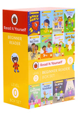 Read It Yourself with Ladybird: Phonics Readers Level 0: 12 Books Collection Box Set (Space Party, Pippa and the Pip, Go, Kit Cat!, Tim, Bess and Tess, The Big Dog, Banana Muffins and More) - Retail Maharaj