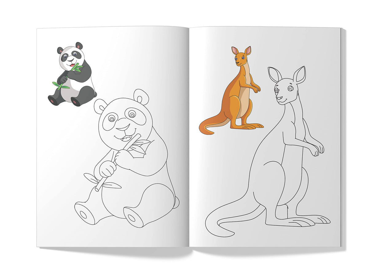 Little Artist Series Animals: Copy Colour Books - Retail Maharaj