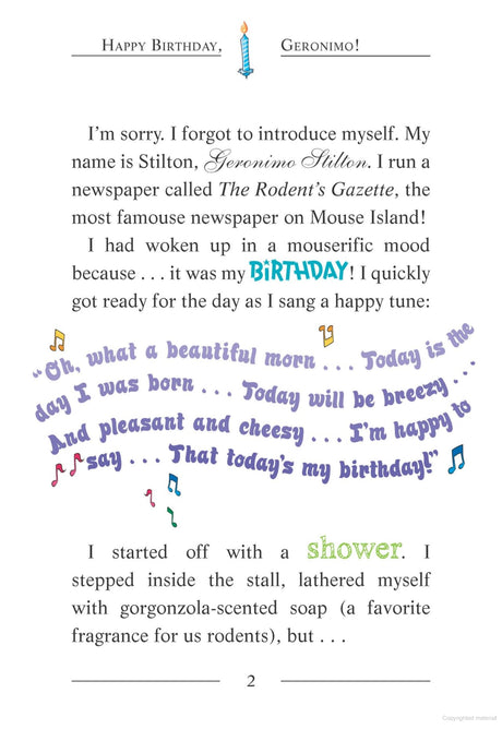 GERONIMO STILTON #74: HAPPY BIRTHDAY, GERONIMO! - Retail Maharaj