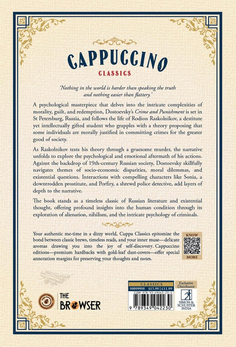 Crime and Punishment (Cappuccino Classics) - Retail Maharaj