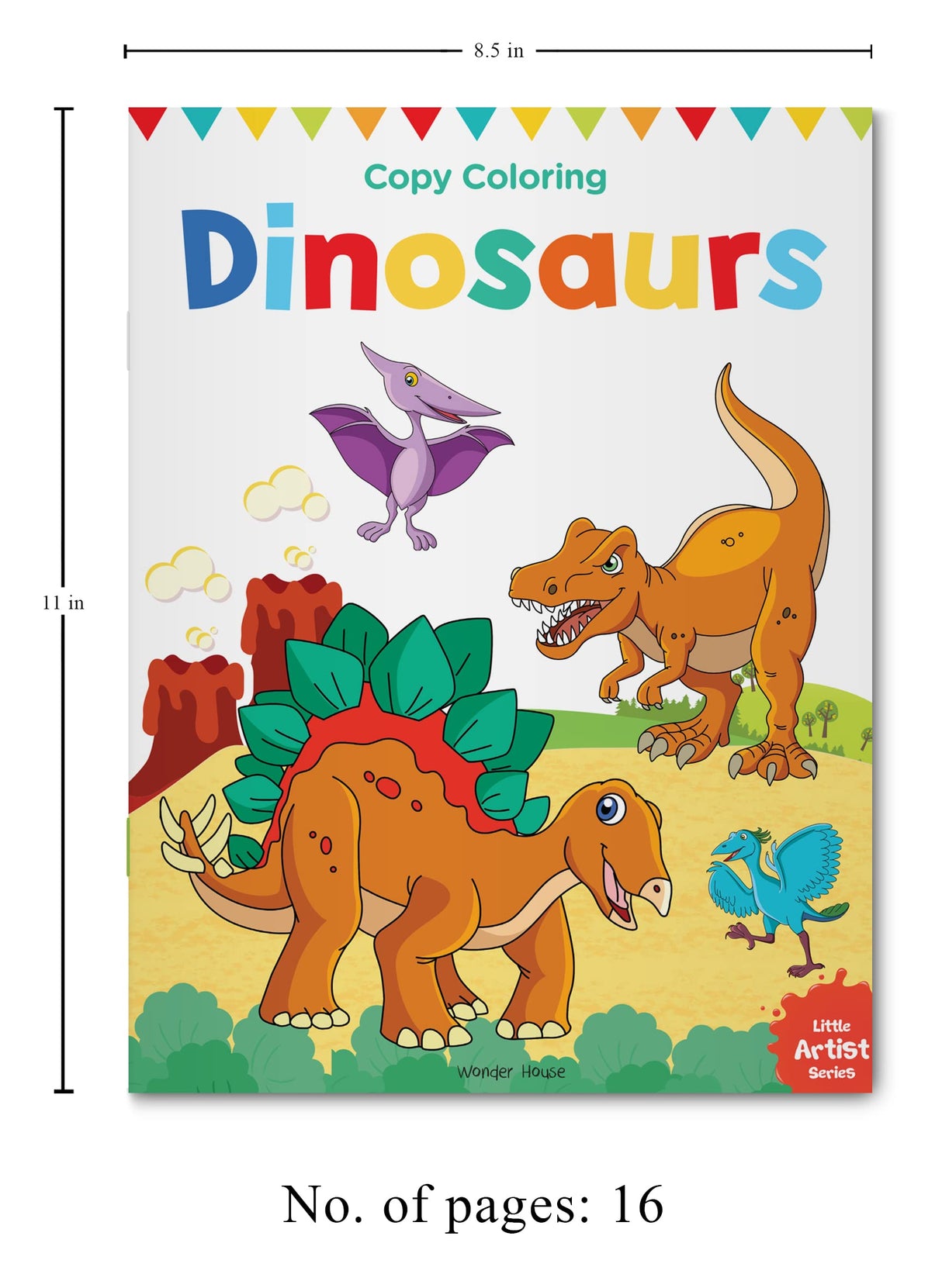 Little Artist Series Dinosaurs: Copy Colour Books - Retail Maharaj