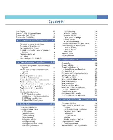 Textbook of Operative Dentistry, Including Conservative and Restorative Dentistry 6/e | (PB - 2026) - Retail Maharaj