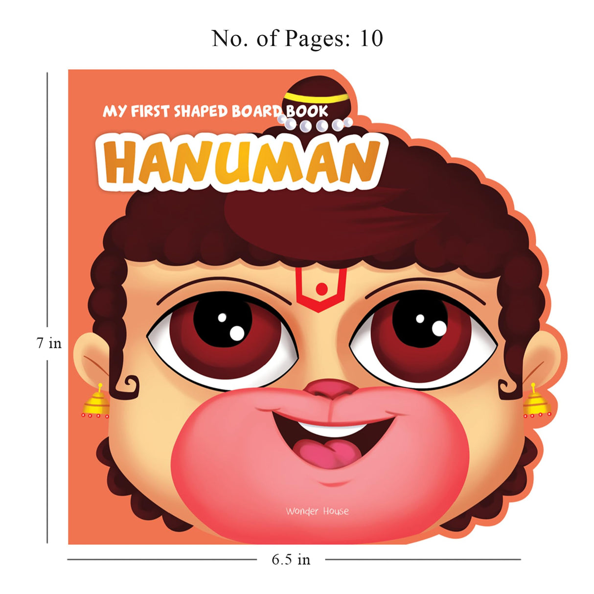 My First Shaped Board Book: Illustrated Lord Hanuman Hindu Mythology Picture Book for Kids Age 2+ (Indian Gods and Goddesses) - Retail Maharaj