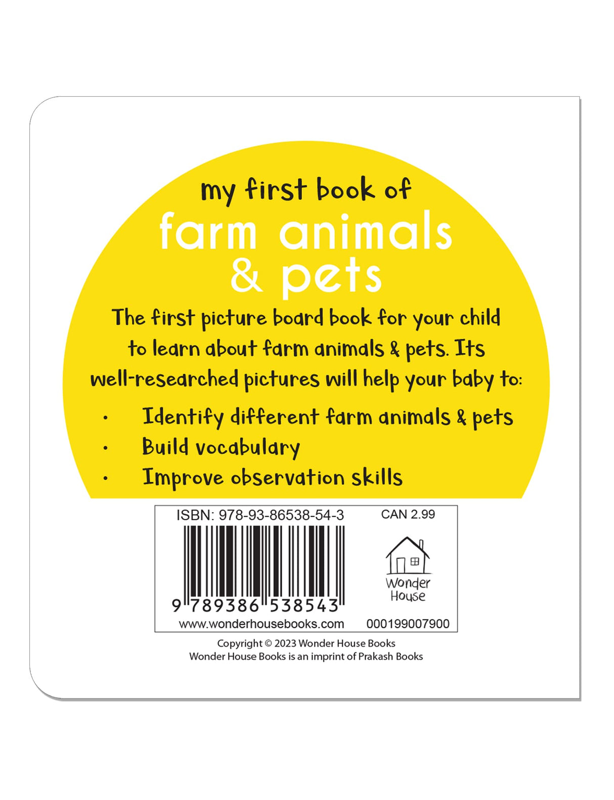 My First Book of Farm Animals & Pets | First Animal Board Book for Babies, Toddlers & Preschoolers | Learn About Farm Animals and Pet Friends with Bright Pictures | Early Learning Book for Kids Ages 0-3 Years - Retail Maharaj