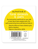 My First Book of Farm Animals & Pets | First Animal Board Book for Babies, Toddlers & Preschoolers | Learn About Farm Animals and Pet Friends with Bright Pictures | Early Learning Book for Kids Ages 0-3 Years - Retail Maharaj