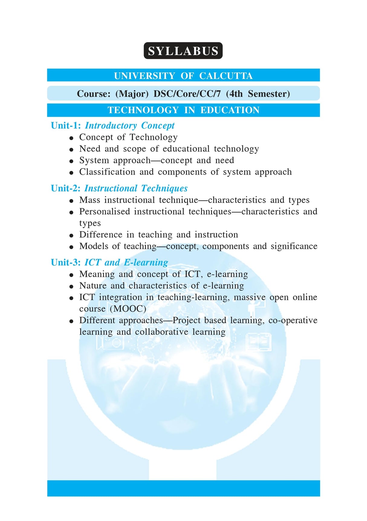Technology in Education [CU 4th Semester] (English Version)