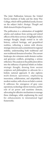 India's Strategic Thought and Multi-Domain Warfare Perspectives - Retail Maharaj