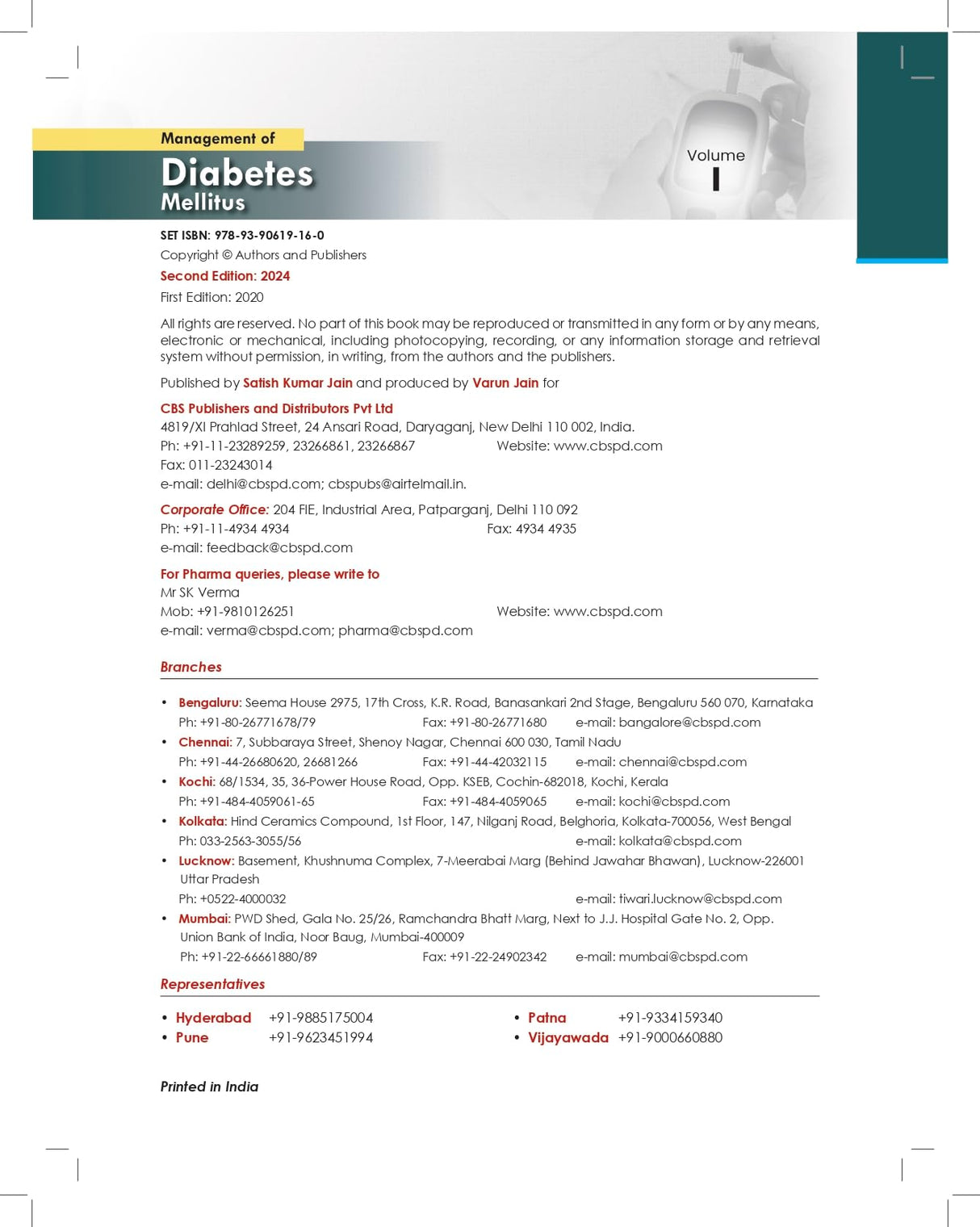 Management of Diabetes Mellitus, 2Ed/- 2 Vol Set - Retail Maharaj