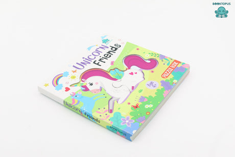 Booktopus Square Puzzle Board Book - Unicorn Friends Learning Puzzle with Easy Grip Pieces - Educational Toys for Kids 4+ Years - Motor Skil: Puzzle Book - Retail Maharaj