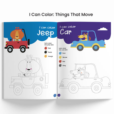 I Can Color Pack: Set of 4 Fun & Easy Coloring Books for Toddlers and Preschool Kids | Boost Creativity, Motor Skills & Learning | Perfect Gift for ... Early Learning Series] (I Can Color Series) - Retail Maharaj