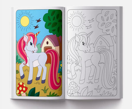 I Am Born To Be A Unicorn Coloring book - Giant book Series: Jumbo Sized Colouring Book For Children - Retail Maharaj