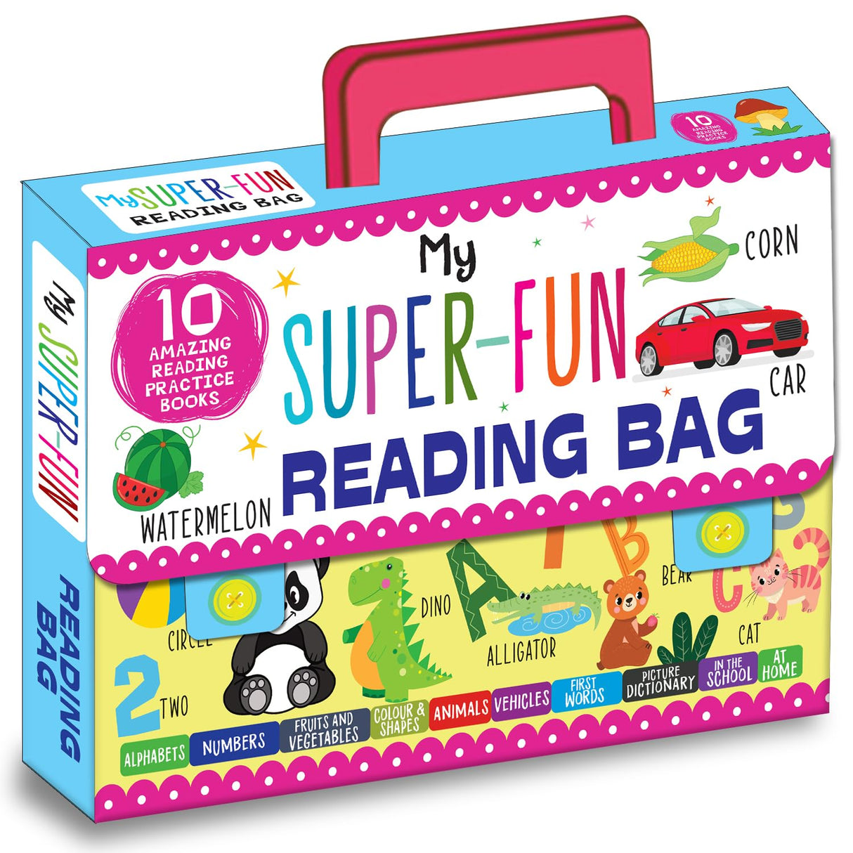 Hello Friend Books My Super Fun Reading Bag: Set of 10 Amazing Reading Practice Books - Perfect for Kids, Travel and Gifting / Return Gifts - Retail Maharaj