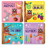 Hoot's First Learning Library - Box Set of Four Bold, Bright, Colourful and Sturdy Board Books (Hoot Books) - Retail Maharaj