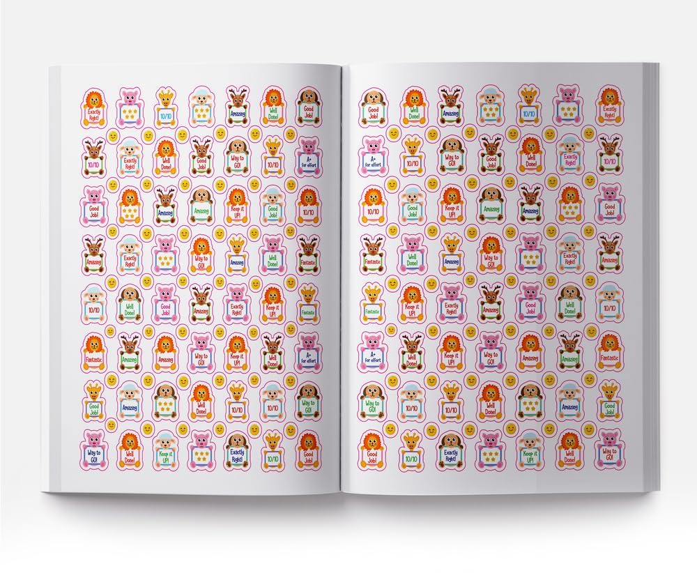 1800+ Reward Stickers - Ideal For Teachers And Parents: Sticker Book With Over 1800 Stickers to Boost The Morale of Kids - Retail Maharaj