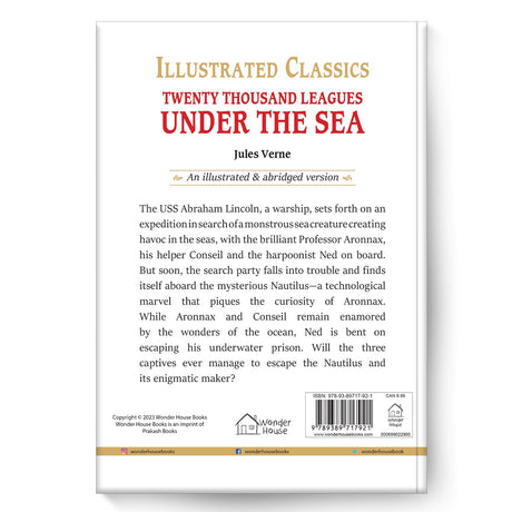 Twenty Thousand Leagues Under The Sea: Illustrated Abridged Children Classics English Novel With Review Questions (Hardback) - Retail Maharaj