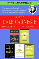 Best of Dale Carnegie For Personality Development Books (Set of 5) How To Stop Worrying & Start Living, How To Enjoy Your Life, How To Develop Self Confidence & Influence People & More 2 Books - Retail Maharaj
