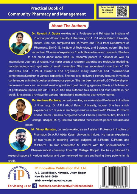 Practical Book of Community Pharmacy and Management for the Students of D.Pharm 2nd Year (First Edition, October 2024) - Retail Maharaj