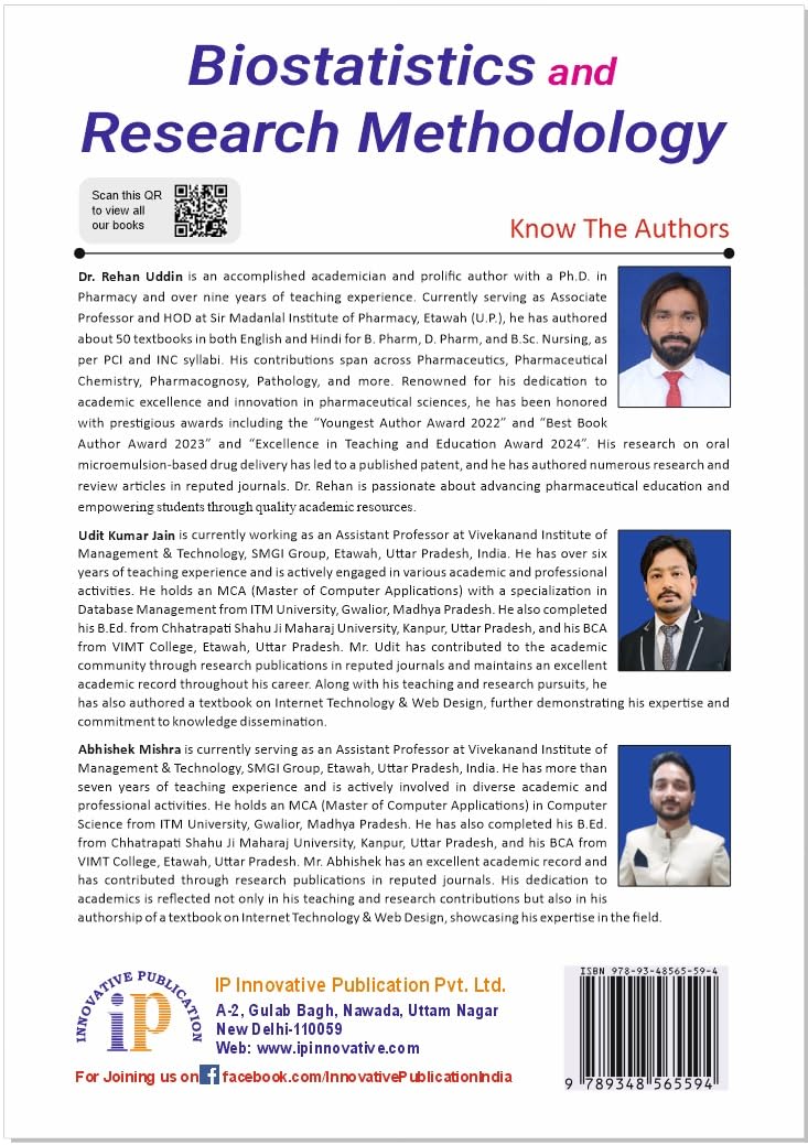 Biostatistics and Research Methodology for the Students of B.Pharm 8th Semester (First Edition, November 2025) - Retail Maharaj