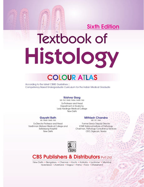 Textbook of Histology COLOUR ATLAS, 6/e - Retail Maharaj