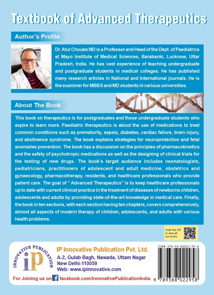 Textbook of Advanced Therapeutics (A Textbook on Medical Therapy for Diseases of Neonates, Children, Adolescents and Adults, Including Recent Advances in the Field of Therapeutics) - Retail Maharaj