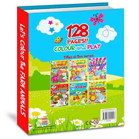 Let’s Colour the Farm Animals: Activity & Colouring Book for Kids Ages 3–9 | Perfect Gift for Drawing, Painting & Creativity | Premium Paper Quality - Retail Maharaj