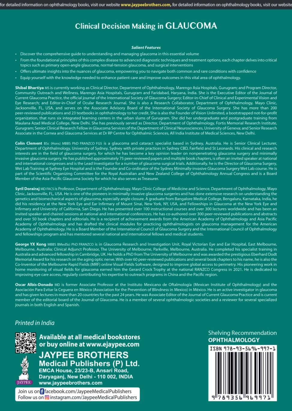 CLINICAL DECISION MAKING IN GLAUCOMA - Retail Maharaj