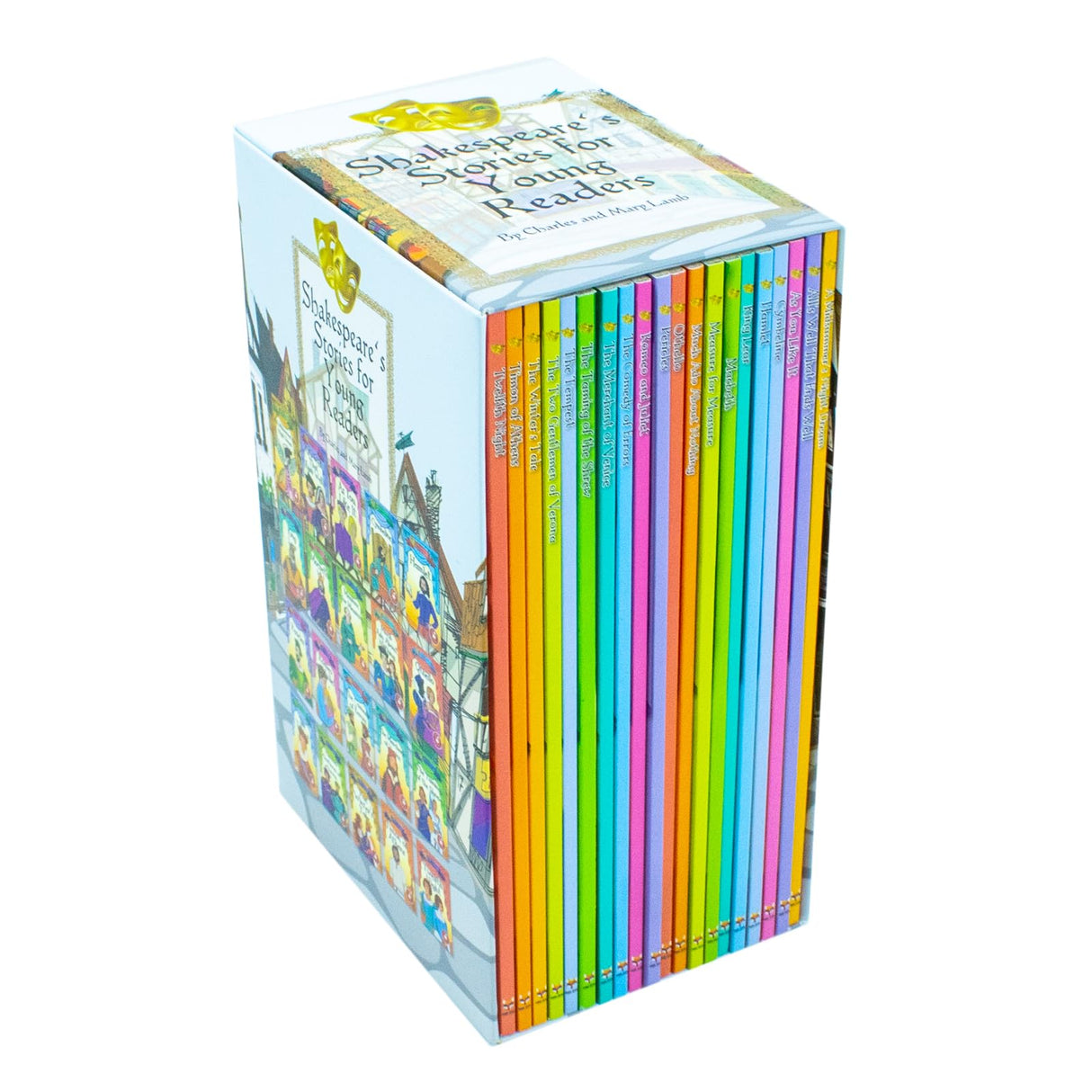 Shakespeare's Stories for Young Readers 20 Books Set: Macbeth, A Midsummer's Night Dream, Hamlet, Romeo and Juliet, Othello, As You Like It, All's Well That Ends Well, King Lear - Retail Maharaj