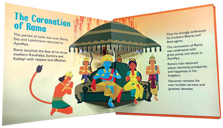 Pop Up The Ramayana Book for Kids: Little Heroes of the Ramayana | Tale of Rama and Ravana | Explore the Timeless Epic Tale in 3D | Pages of Legends & ... | Best Mythology Pop Up Book for Children - Retail Maharaj