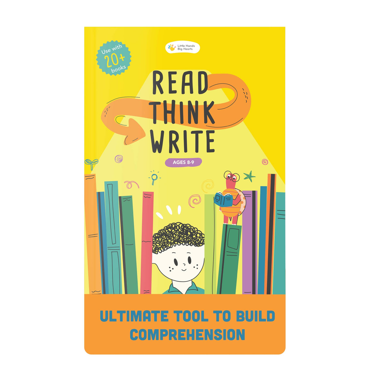 Little Hands Big Hearts Read Think Write Journal Ages 8-9 (Grade 3) | Activity Book for 8-9 Year Old | | Drawing Book for Kids 6-12 | Birthday Return Gift for Kids | Reading & Comprehension Book - Retail Maharaj