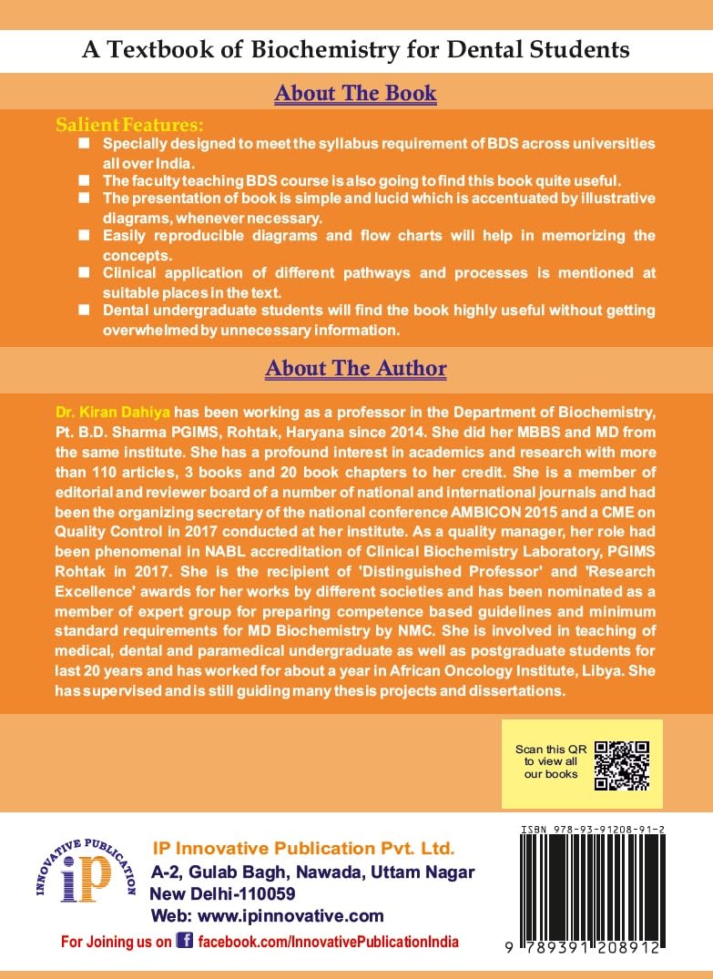 A Textbook of Biochemistry for Dental Students - Retail Maharaj