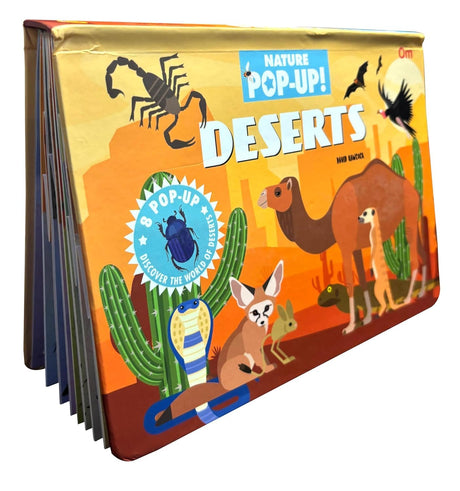 Pop Up Deserts Book for Kids: Interactive Learning with Adventure Pop-Up Scenes | Fun Facts & Surprises Inside | Amazing Animal Life, Habitat & ... | Children’s Nature & Geography Pop-Up Book - Retail Maharaj