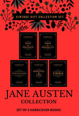 Jane Austen Collection (Set of 5 Books) - Emma, Pride and Prejudice, Persuasion, Sense and Sensibility, Mansfield Park - Retail Maharaj