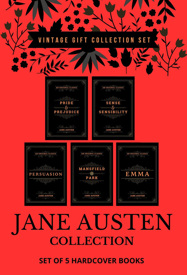 Jane Austen Collection (Set of 5 Books) - Emma, Pride and Prejudice, Persuasion, Sense and Sensibility, Mansfield Park - Retail Maharaj