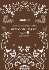 Rooftop Artventures of Warli Art Colouring Book for 6 To 15 Year Ages | Traditional Indian Folk Art | Stress-Relief & Mindful Drawing | Warli Art painting Book - Retail Maharaj