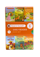 Read It Yourself with Ladybird: Early Readers Level 1: 6 Books Collection Box Set (Cinderella, The Three Fish, Little Red Hen, Goldilocks and the Three Bears, and The Lion and the Rabbit) - Retail Maharaj