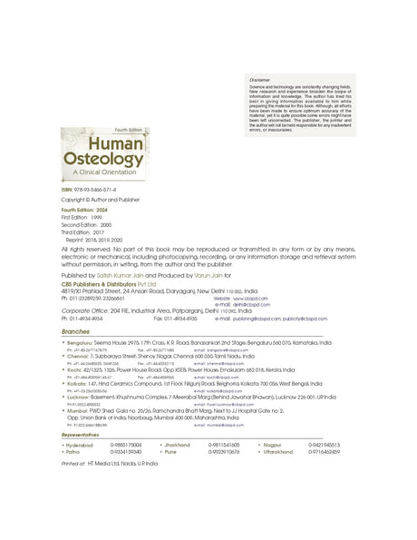 Human Osteology A Clinical Orientation 4Ed (Pb 2025) - Retail Maharaj