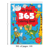 My First 365 Coloring Book: Jumbo Coloring Book For Kids (With Tear Out Sheets) - Retail Maharaj