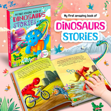 My First Amazing Dinosaurs Story Book with Bestime Fun and Colorful for Kids, Children and Toddlers - Ages 2+ Years - Retail Maharaj