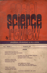 Social Science Review - Journal On Books & Reviews - Vol. I , No. 1 to 6 , August 1975 to June 1976 (Set Of 6 Books)