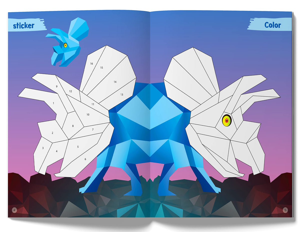 Color with Sticker - Dino Adventure - Retail Maharaj